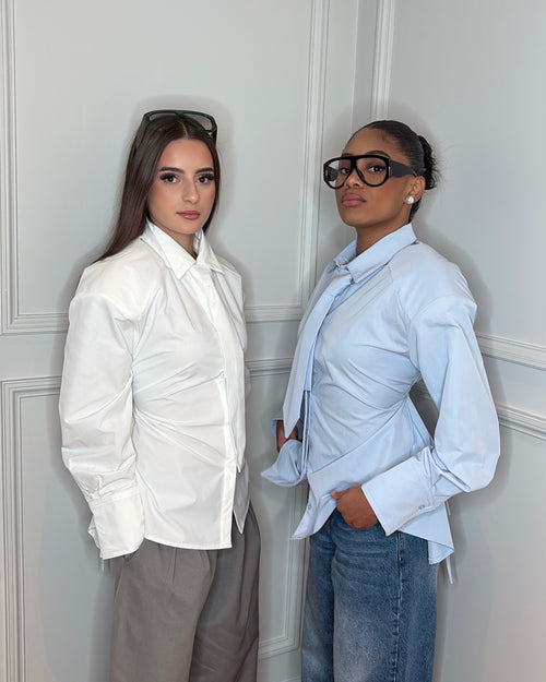 Chemise cravate Alix blanc